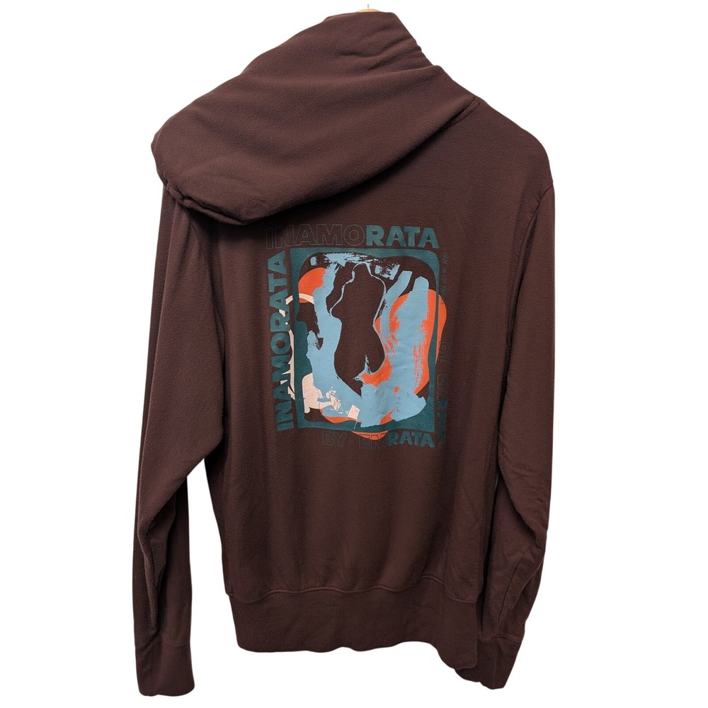 Inamorata by Emrata Graphic Hoodie Sweatshirt Streetwear Maroon Burgundy